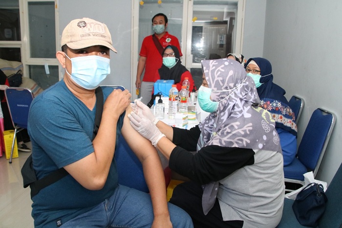  Vaksin seperti ini diminta untuk terus digencarkan, sebagai upaya meminimalisir adanya serangan covid.SP/MUHAJIRIN KASRUN