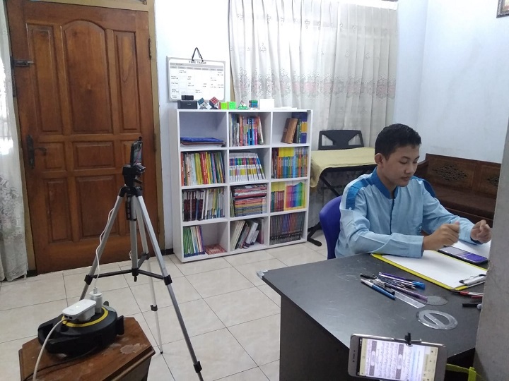 Salah satu siswa yang mendapatkan prestasi dalam ajang KSN 2021