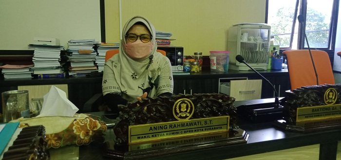 Wakil Ketua Komisi C DPRD Kota Surabaya, Aning Rahmawati. SP/ALQ