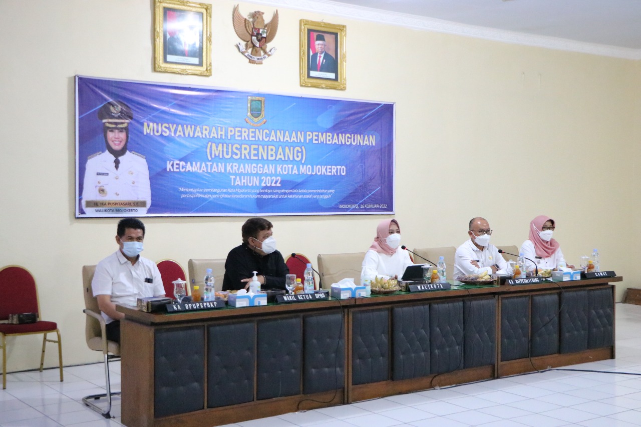 Wali Kota Mojokerto, Ika Puspitasari saat membuka Musrenbang Kecamatan Kranggan. SP/Dwy AS