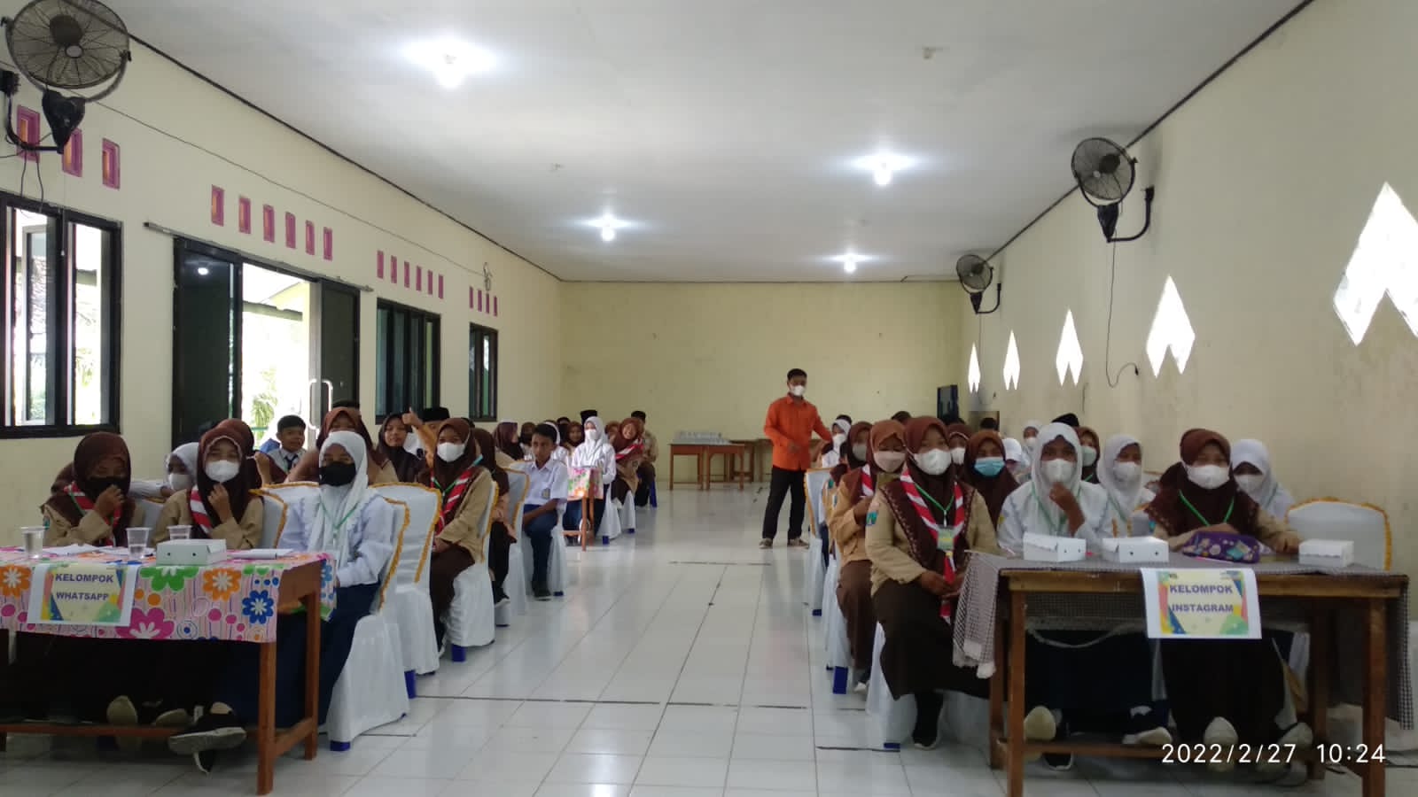 Siswa siswi yang ada di Yayasan Al Muslimun tampak antusias saat mengikuti pelatihan jurnalistik. FOTO:SP/MUHAJIRIN KASRUN
