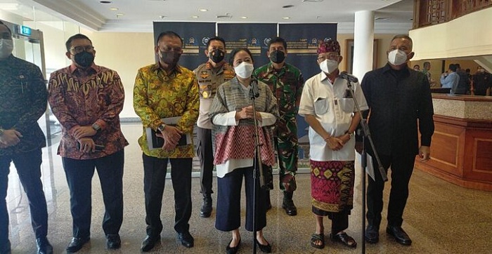 Ketua DPR RI Dr. (H.C) Puan Maharani didampingi Gubernur Bali Wayan Koster, Senin 4/3/2022) meninjau lokasi penyelenggaraan Inter-Parliamentary Union (IPU) Assembly & Related Meetings ke-144 di Nusa Dua, Bali.