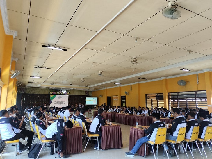 Ratusan pendamping desa saat mengikuti peningkatan kapasitas mandiri