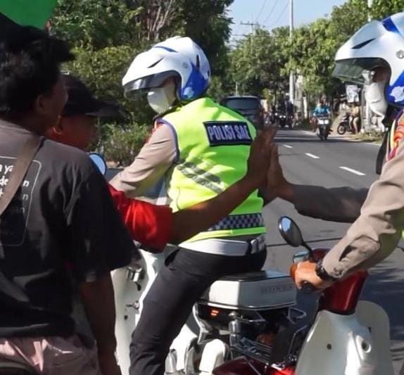 Polisi Sae Polres Nganjuk.