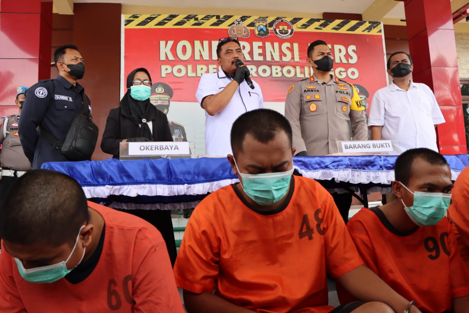 Konferensi Pers Polres Probolinggo, Jum'at (30/9/2022).