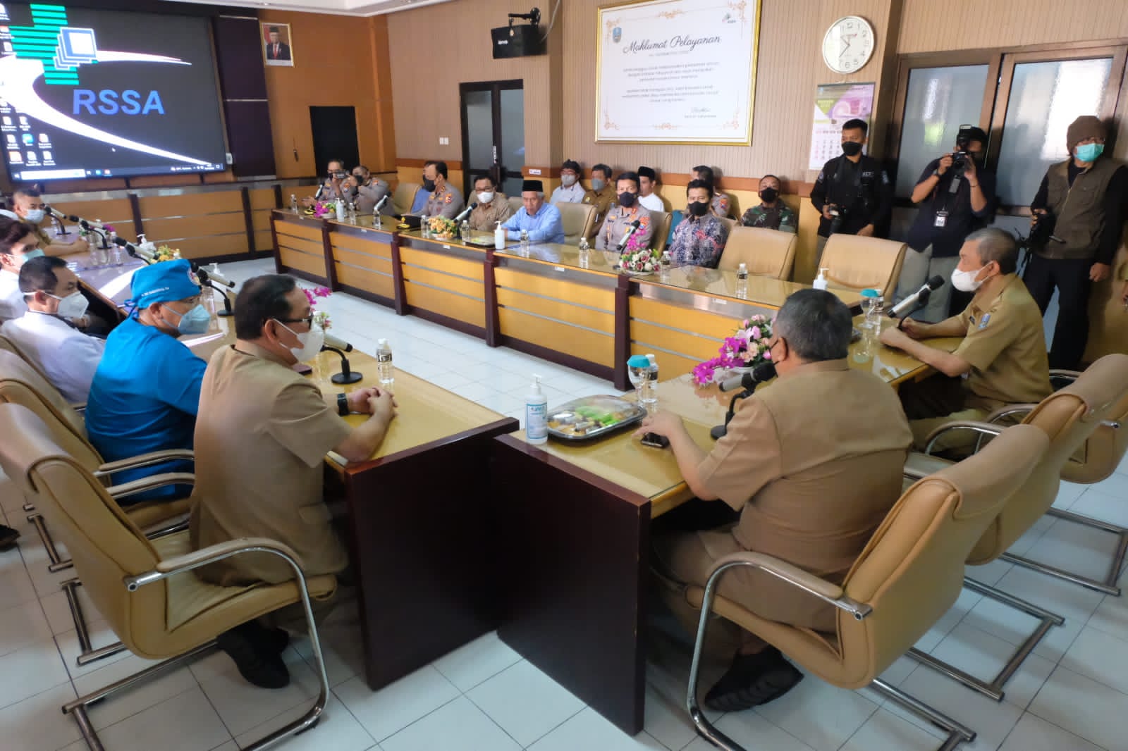 Kunjungan Forkopimda Jatim ke Rumah Sakit Syaiful Anwar, Selasa (4/10/2022).