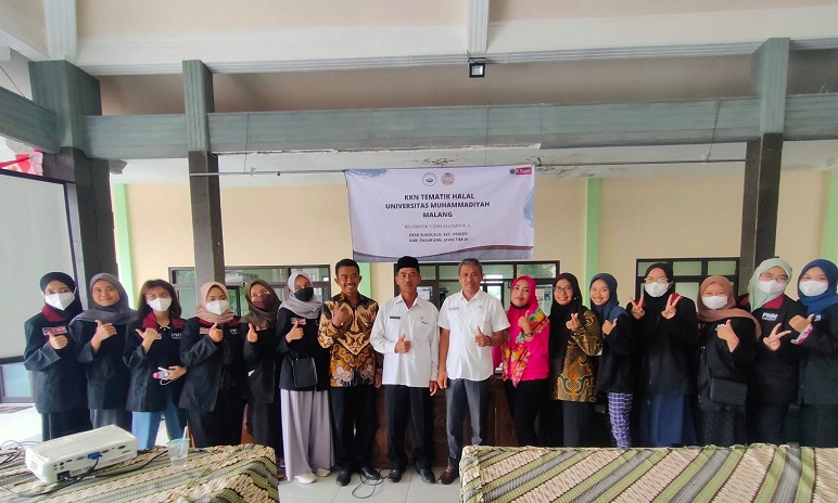 Kegiatan pendampingan self declare untuk membantu proses verifikasi dan validasi pada UKM di desa Sukolilo Prigen, Pasuruan, Rabu (26/10/2022).