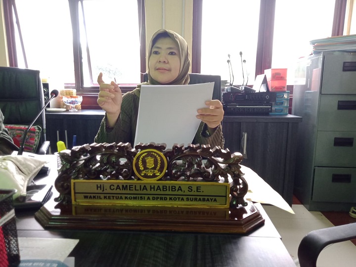 Wakil Komisi A Dewan Perwakilan Rakyat Daerah (DPRD) Kota Surabaya, Camelia Habiba