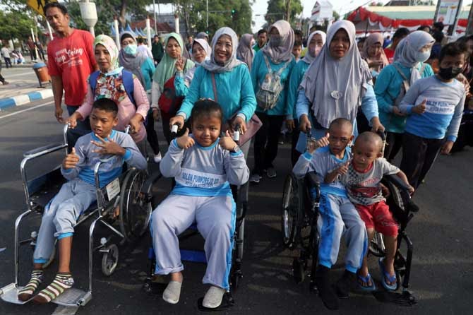 Lomba para difabel se-Kota Pasuruan.