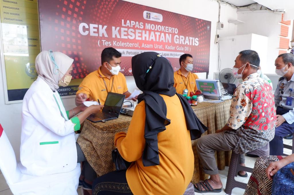 Cek kesehatan gratis untuk pengunjung Lapas Mojokerto