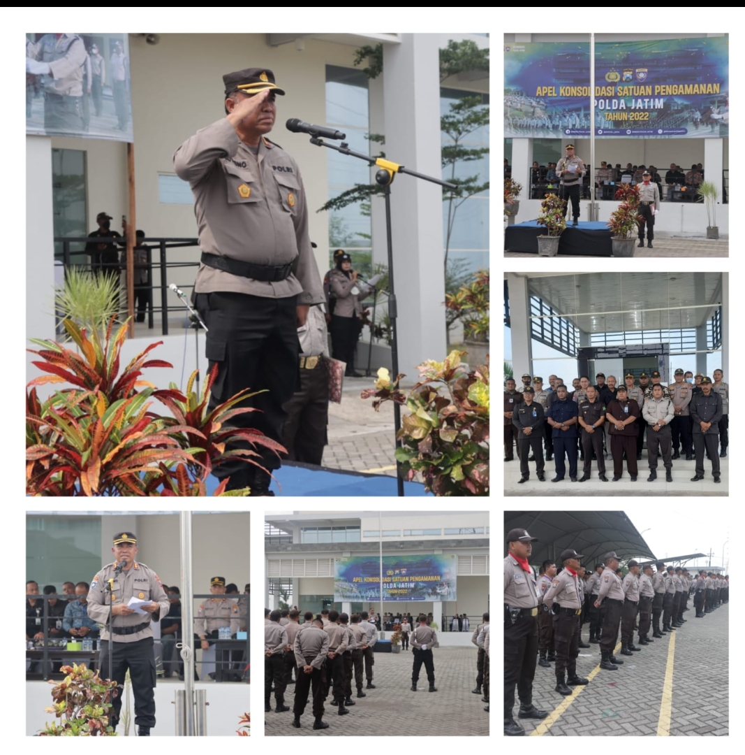 Polres Pasuruan saat menggelar konsolidasi dengan satpam.