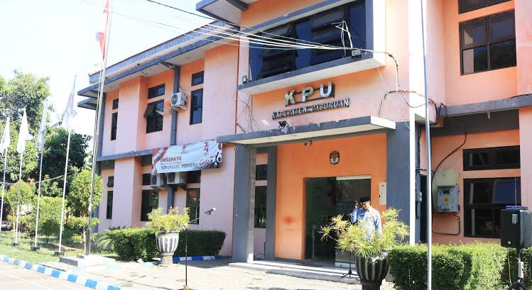 Kantor KPU Kabupaten Pasuruan.
