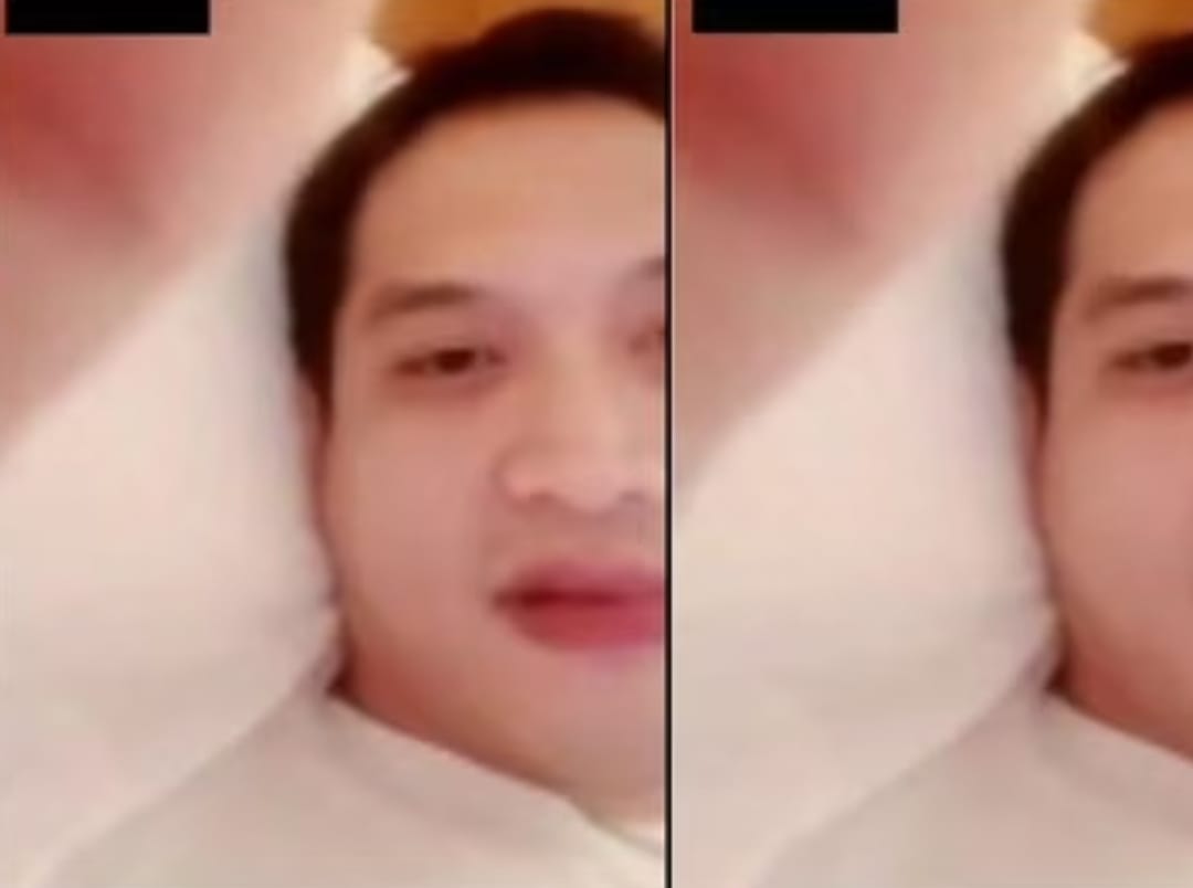 Screenshot video syur mirip Rezky Aditya.