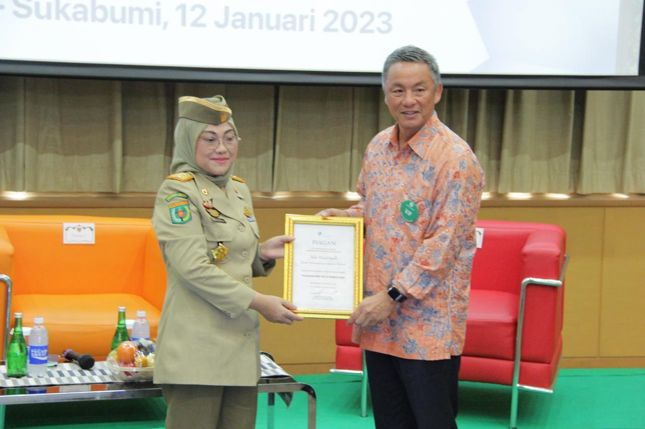 Puncak perayaan bulan K3 (Keselamatan dan Kesehatan Kerja) Nasional di Sukabumi dan dihadiri oleh Menteri Ketenagakerjaan RI.