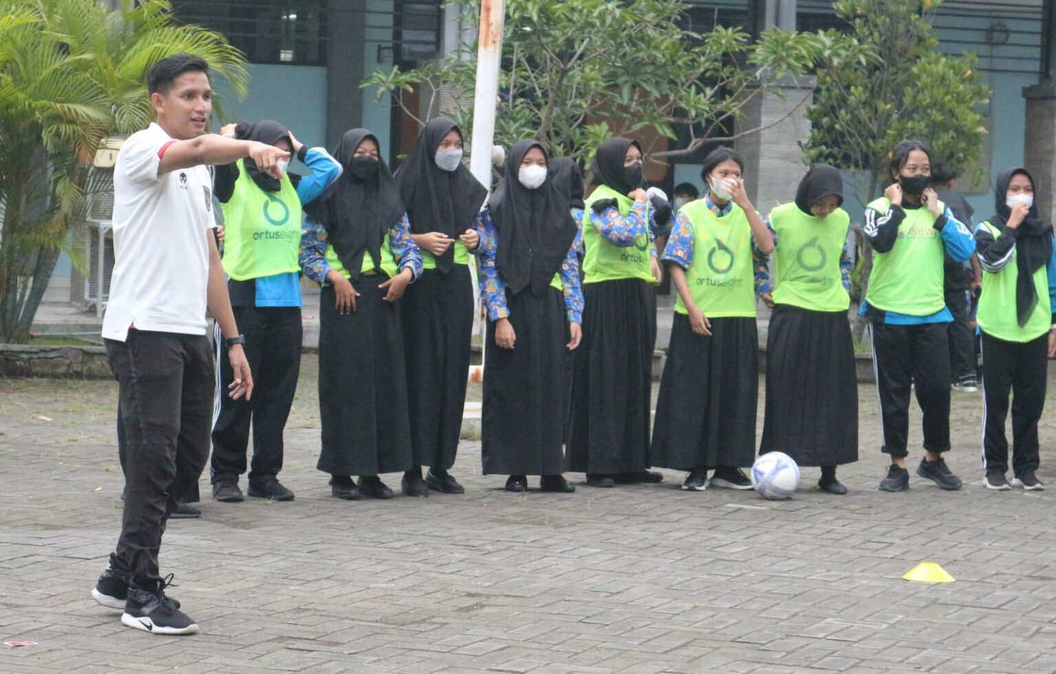 Pelatihan karir dunia sepak bola di Surabaya, Jum'at (10/2/2023). Foto: Beritajatim.