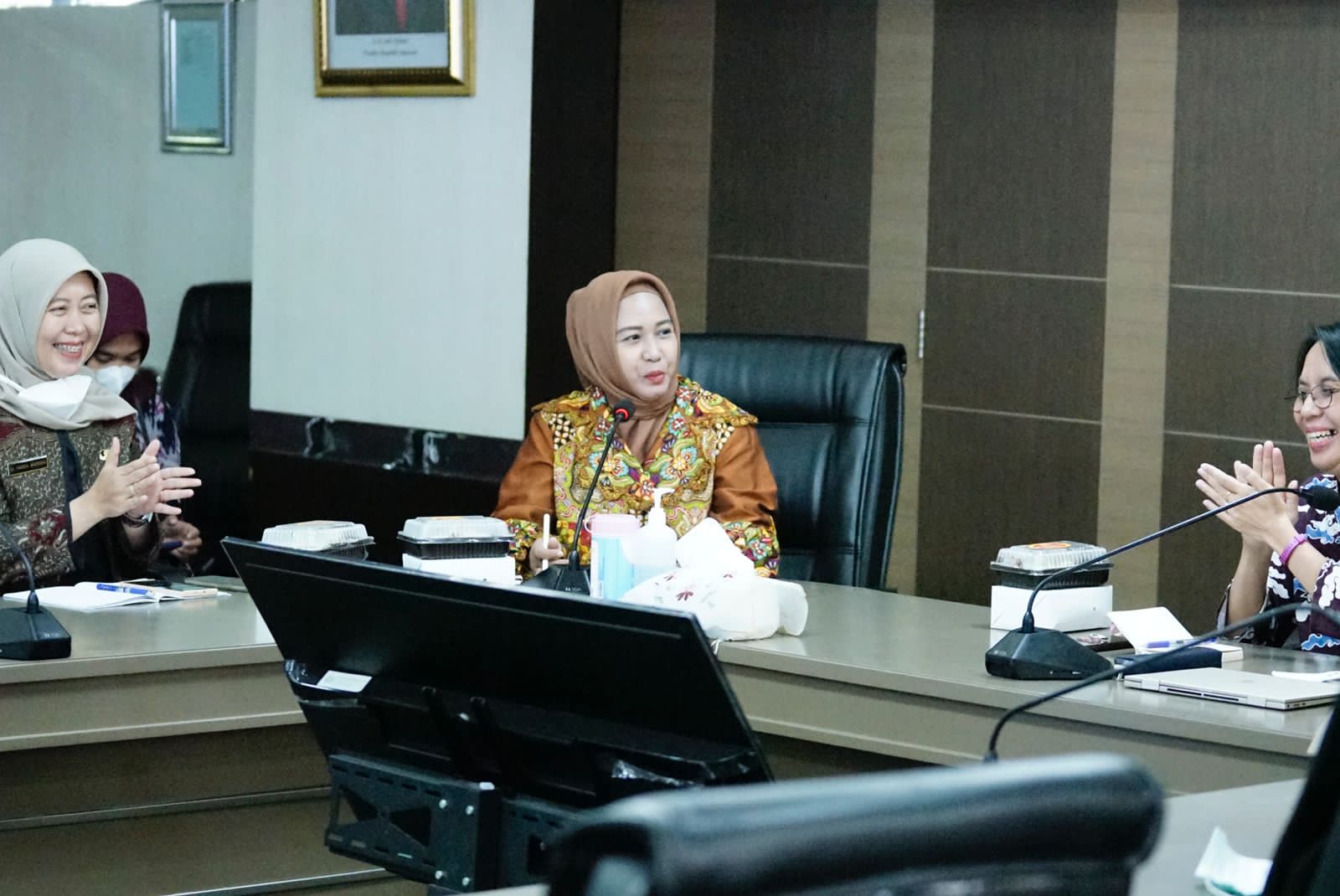 Wali Kota Mojokerto Ning Ita saat mengikuti rakor eksklusif stunting di Kemenkes RI