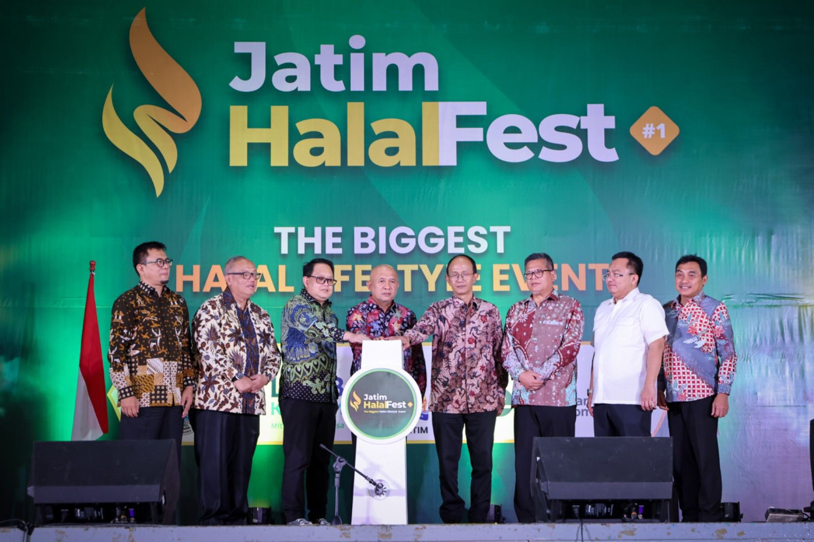 Acara pembukaan Jatim Halal Festival 2023 di Jatim Expo, Surabaya, Jumat (17/3/2023). Foto: KADIN Jatim.