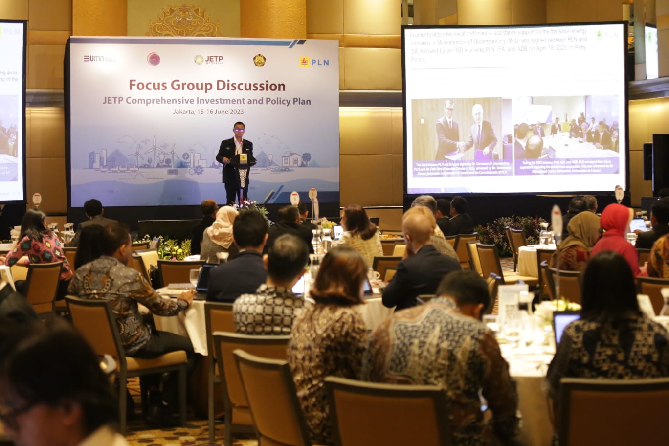Suasana agenda Focus Group Discussion (FGD) JETP Comprehensive Investment and Policy Plan (CIPP) di Jakarta (15/6).