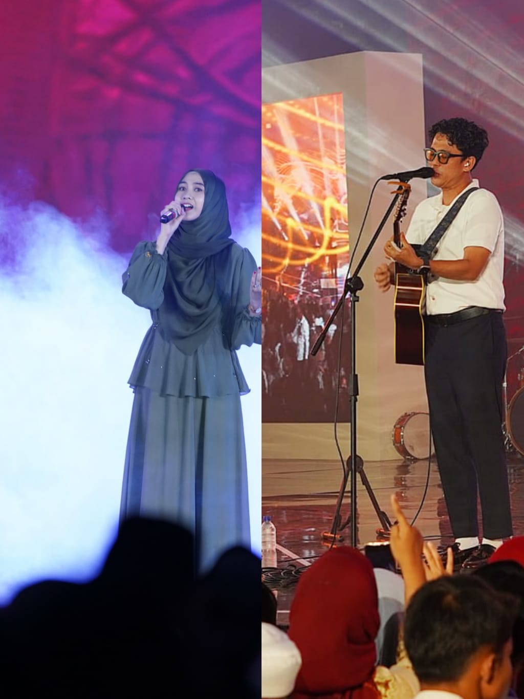 Penampilan penyanyi Alfina Nindiani Budi Doremi mampu menghibur para santri dan undangan dalam pembukaan MQKN 2023.

FOTO:SP/MUHAJIRIN KASRUN