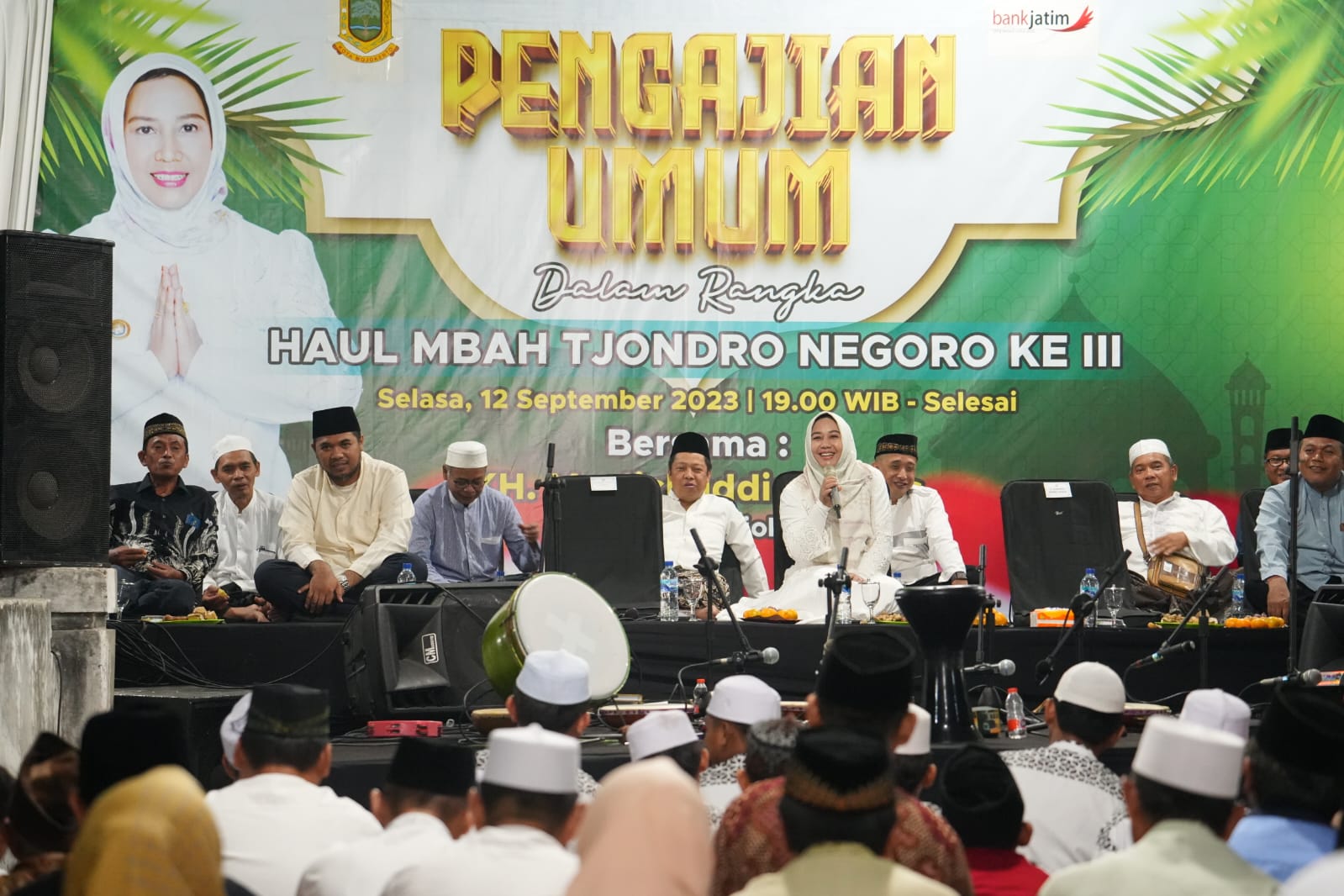 Wali Kota Mojokerto Ika Puspitasari. menghadiri Haul Mbah Tjondronegoro