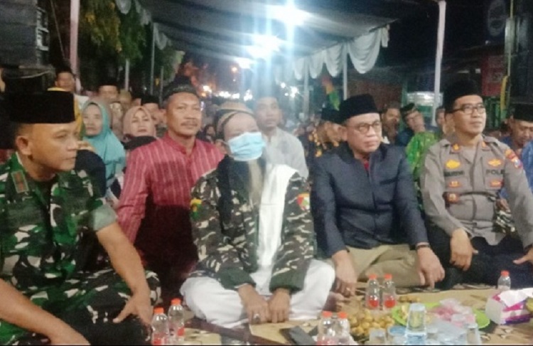 Acara Sedekah Bumi atau Ruwat desa di depan balai desa Dukuhsari, Kecamatan Jabon, Kabupaten Sidoarjo pada sabtu (16/09/2023) malam. SP/ Hikmah                