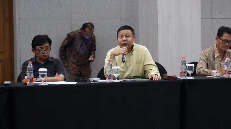 Anggota Komisi D Hadi Dediyansah saat rapat di Mojokerto, Jumat (13/10/2023). SP/ RIKO
