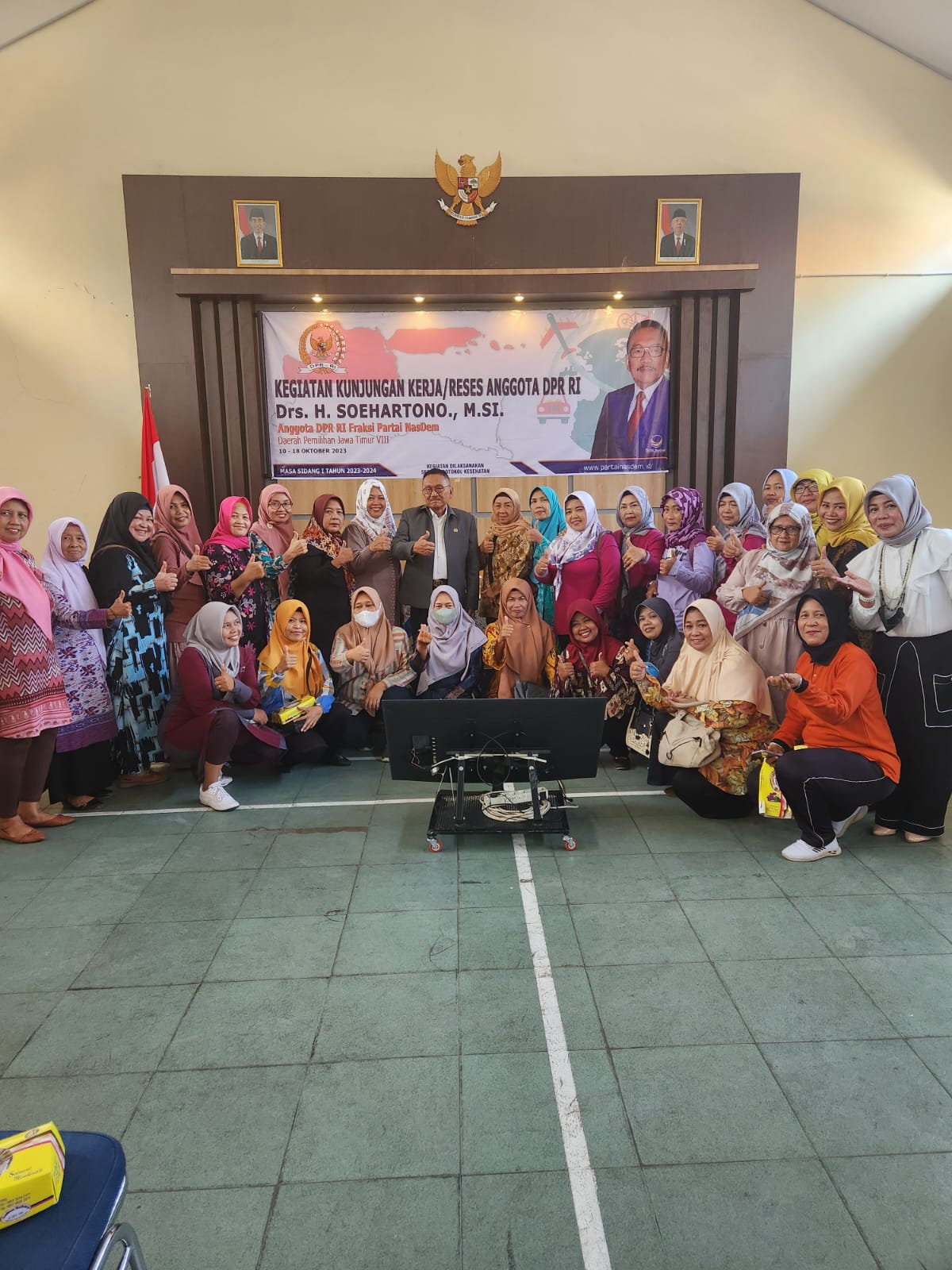 Anggota DPR RI H Soehartono saat reses bersama Srikandi dan Arjuna 