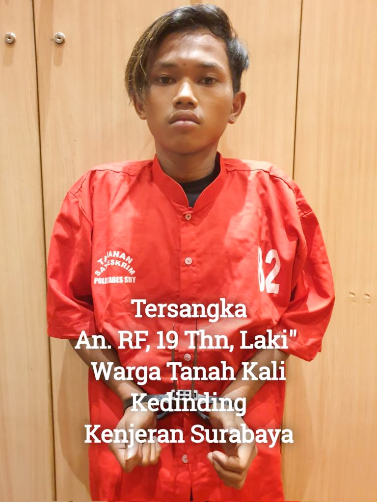 Salah satu pelaku curanmor yang diamankan polisi. SP/Ariandi