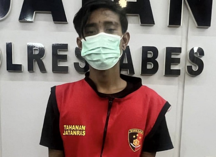 Pelaku DPO Curanmor diamankan Satreskrim Polrestabes Surabaya. SP/ Ariandi