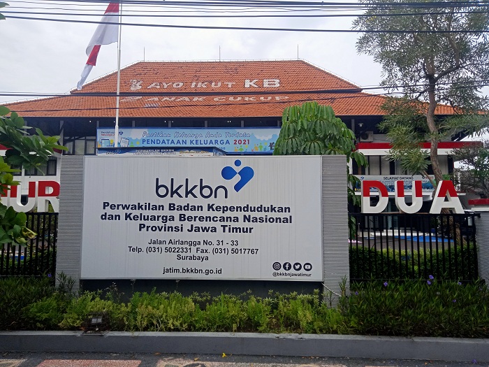 Kantor Badan Kependudukan dan Keluarga Berencana Nasional (BKKBN) Jawa Timur. SP/ MAHBUB FIKRI 
