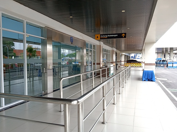 Terminal penumpang GSN Pelabuhan Tanjung Perak yang sepi penumpang/ SP/ Sem