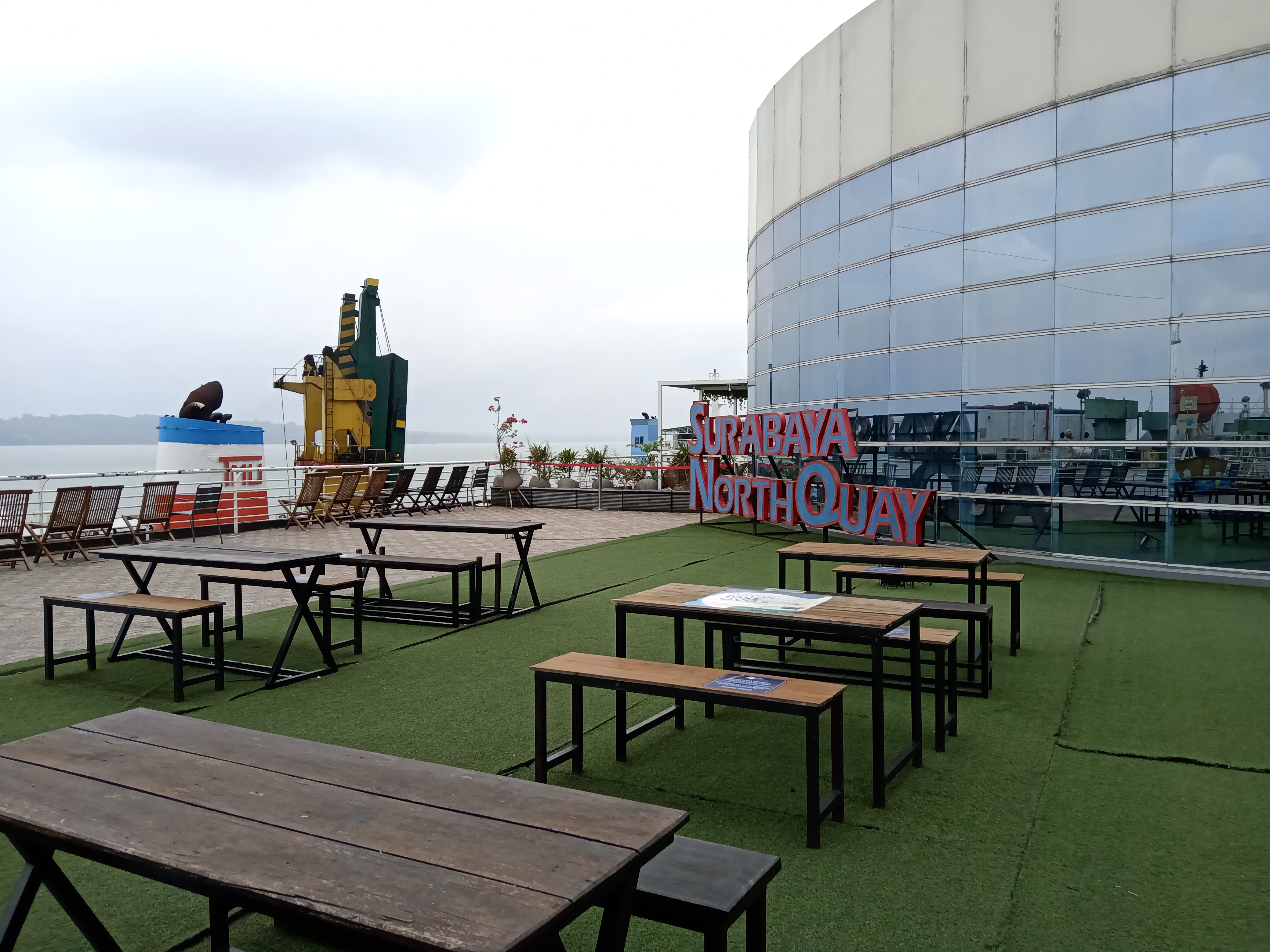 Suasana Surabaya North Quay yang sepi pengunjung. SP/Sem
