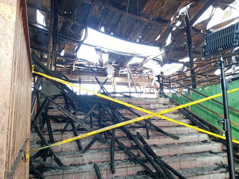  Kebakaran di pasar kembang mengakibatkan 187 lapak pedagang ludes dilahap si jago merah. SP/Semmy Mantolas