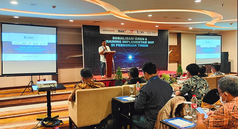 Sosialisasi IdREN dan Training Implementasi BGP di Perguruan Tinggi.