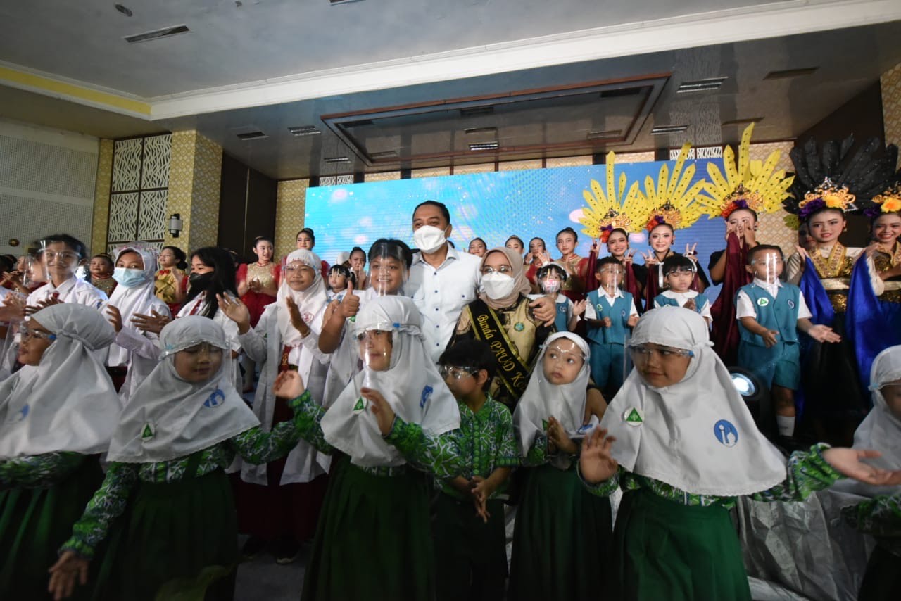 Kegiatan penguatan Diseminasi Pola Hidup Bersih dan Sehat (PHBS) serta Sekolah Ramah Anak, Jumat (27/5). SP/ALQ