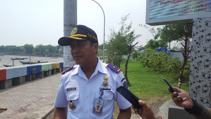 Kepala Dishub Kota Surabaya, Irvan Wahyudrajad saat memberikan keterangan kepada wartawan. SP/Al Qomar