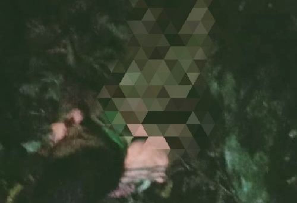 Kondisi korban saat ditemukan. (SP/M. Yusuf) 