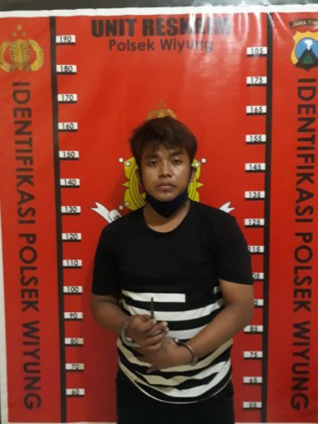 Tersangka pelaku pencuri ranmor ditangkap anggota reskrim Polsek Wiyung Minggu (7/6/2020)