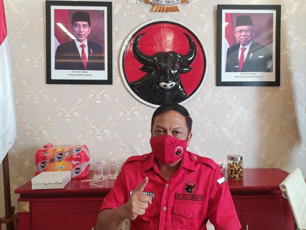 Ketua Bapilu PDI - P Surabaya, Anas Karno. SP/Byta Indrawati.