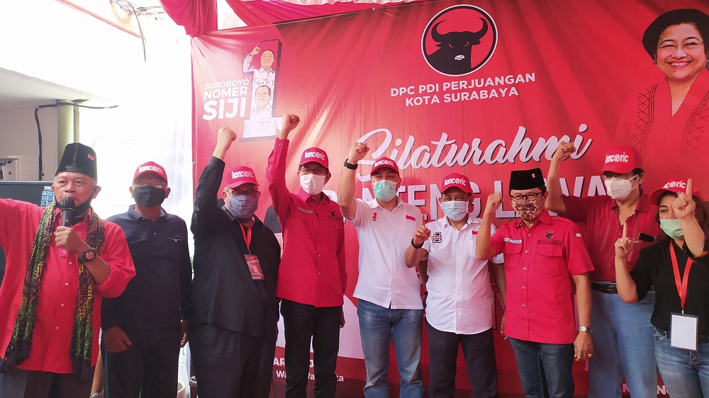 14 Pengurus NasDem Surabaya yang sakit hati memilih mendukung Eri Cahyadi dan Armuji. .SP/BYTA INDRAWATI.