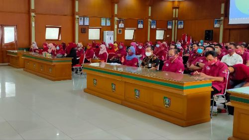 Suasana Rakor PKH di gedung Bung Tomo Pemkab Jombang. 