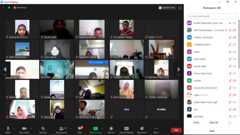 Zoom class yang digelar Spemdalad GKB.
