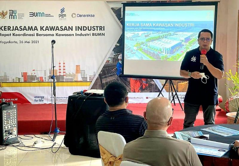 Haryo dalam Rakor Bersama Kawasan Industri BUMN di Yogyakarta.
