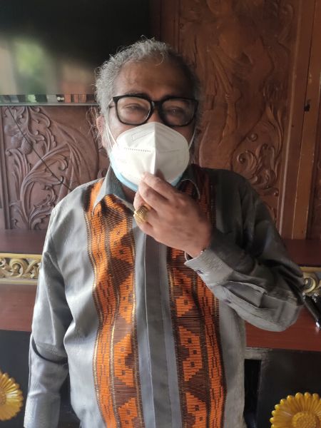 Ketua Komnas PA Artist Merdeka Sirait usai mendatangi Polda Jatim Kamis (1/7/2021)