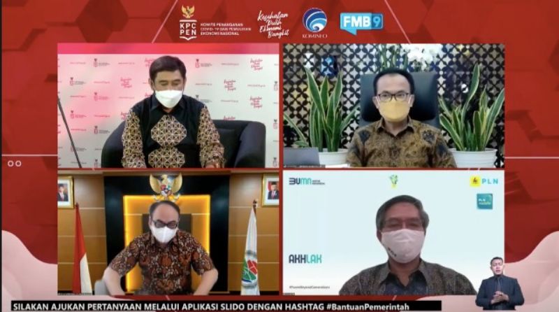 Acara Dialog KPCPEN yang ditayangkan FMB9ID_IKP, Kamis (15/7).