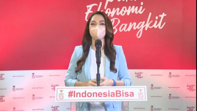 Penyampaian  perkembangan terkait situasi penanganan covid-19 secara nasional, Rabu
(25/8/2021).