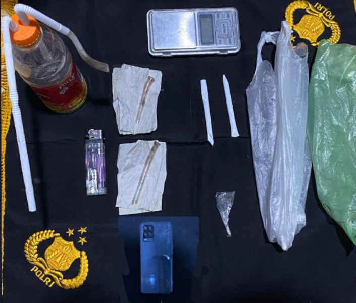 Barang bukti yang berhasil diamankan.