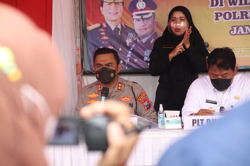 Konferensi pers pengungkapan penyalahgunaan pupuk bersubsidi, Kamis (20/1/2022). 