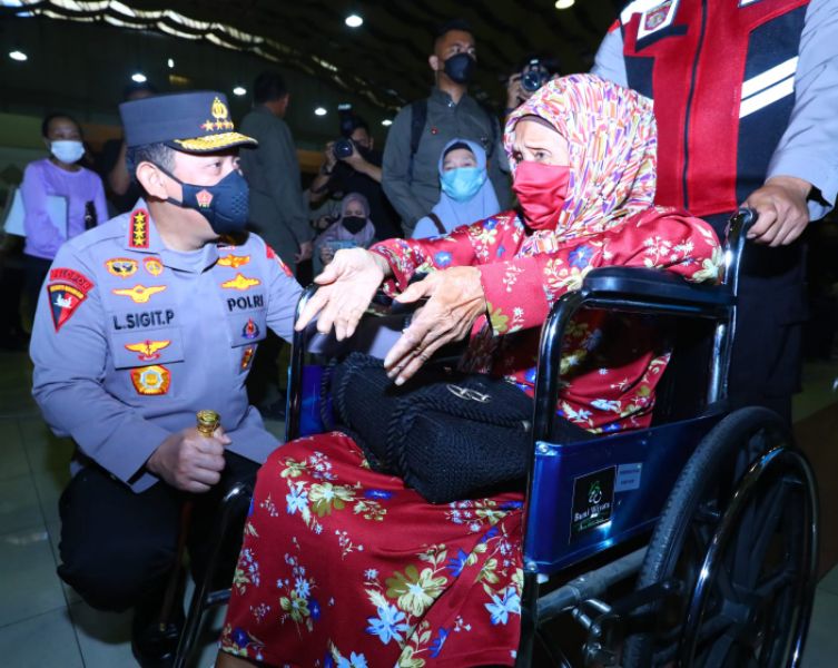 Kapolri hadir secara langsung di Balairung Budi Utomo, Hotel Bumi Wiyata, Depok, Jawa Barat, Kamis (3/2/2022).