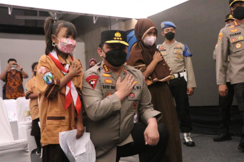Wakil Kepala Kepolisian Negara Republik Indonesia (Wakapolri) Komjen Pol Gatot Eddy Pramono, dalam kunjungannya di Jatim.